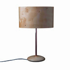 Timber Veneer Elipse Table Lamp