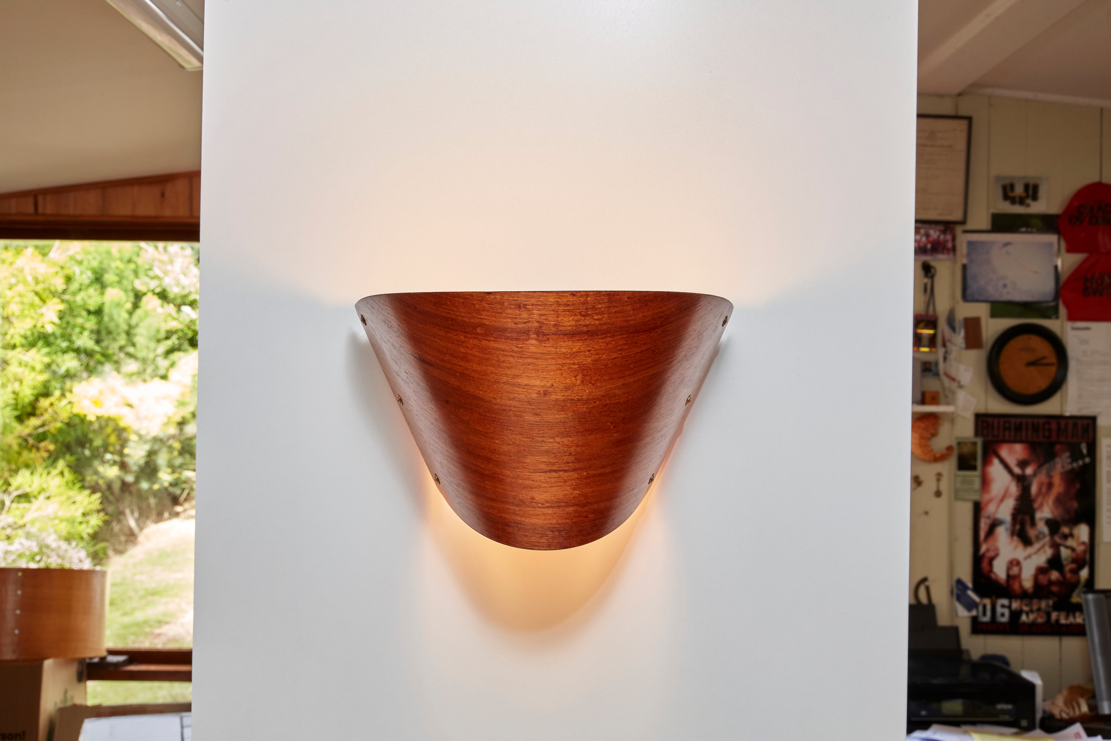 Timber Veneer Barc Wall Light