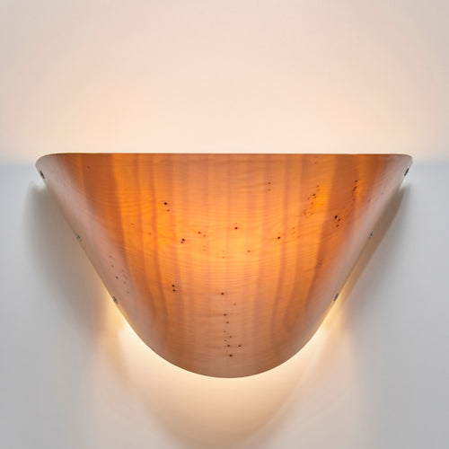 Timber Veneer Barc Wall Light