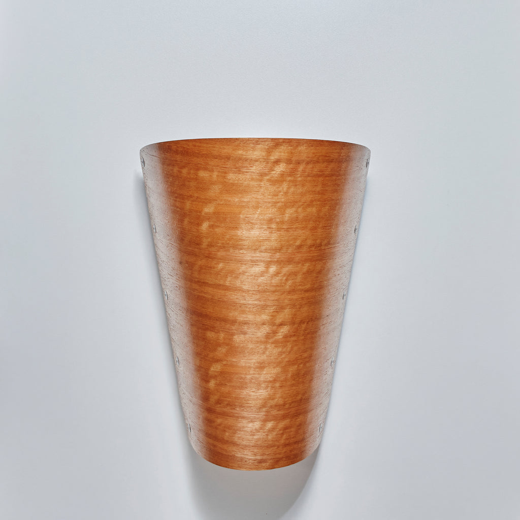 Timber Veneer Half Cone Wall Lights