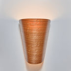 Timber Veneer Half Cone Wall Lights