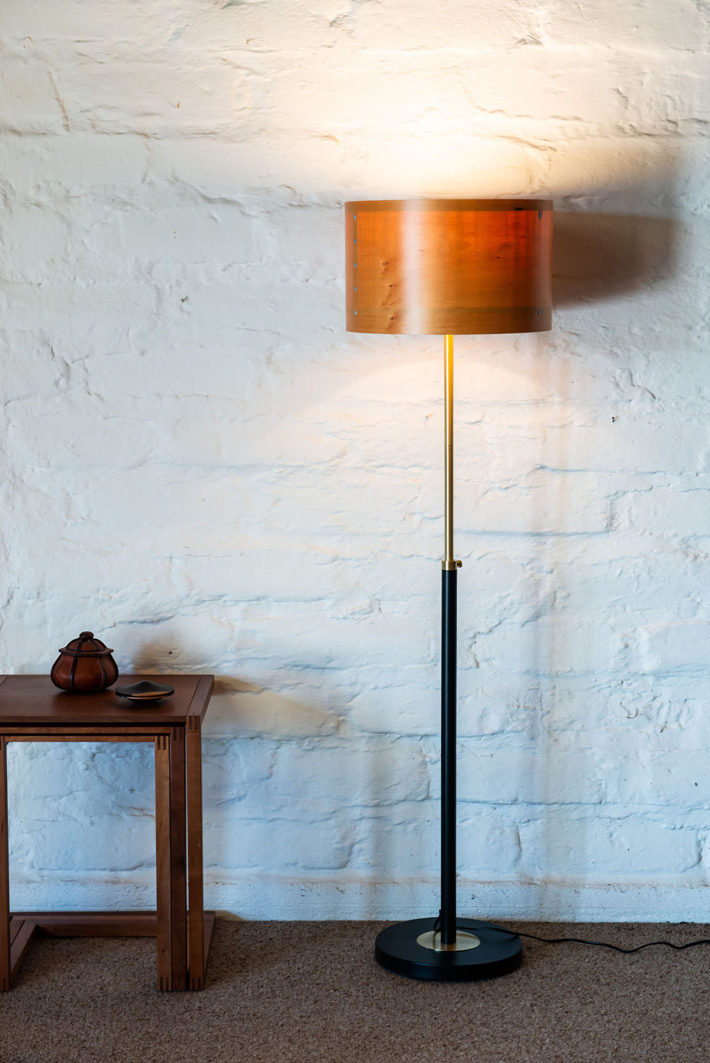 Timber Veneer Floor Lamp