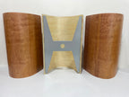 Timber Veneer Half Drum Wall Lights
