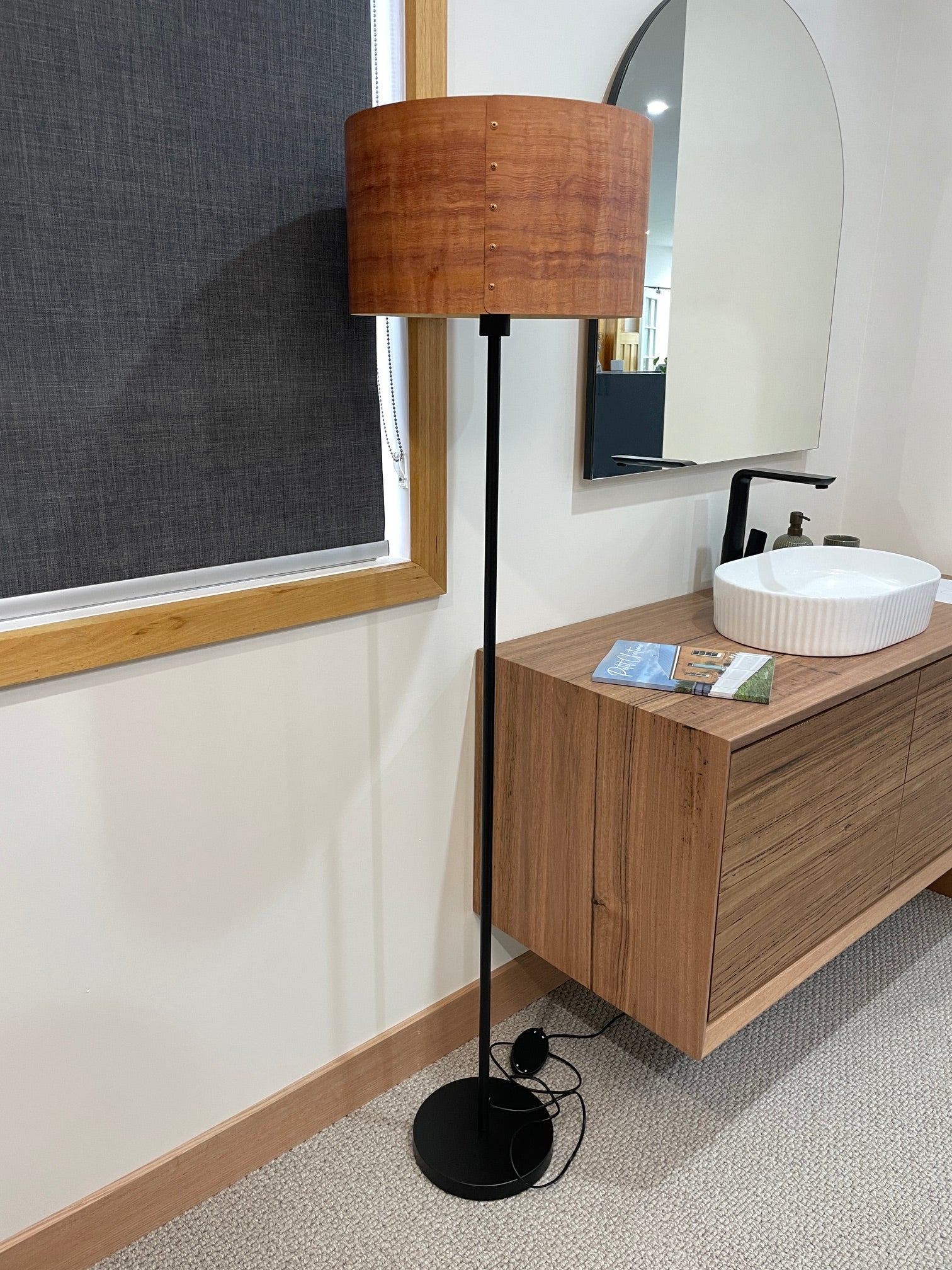 Timber Veneer Floor Lamp