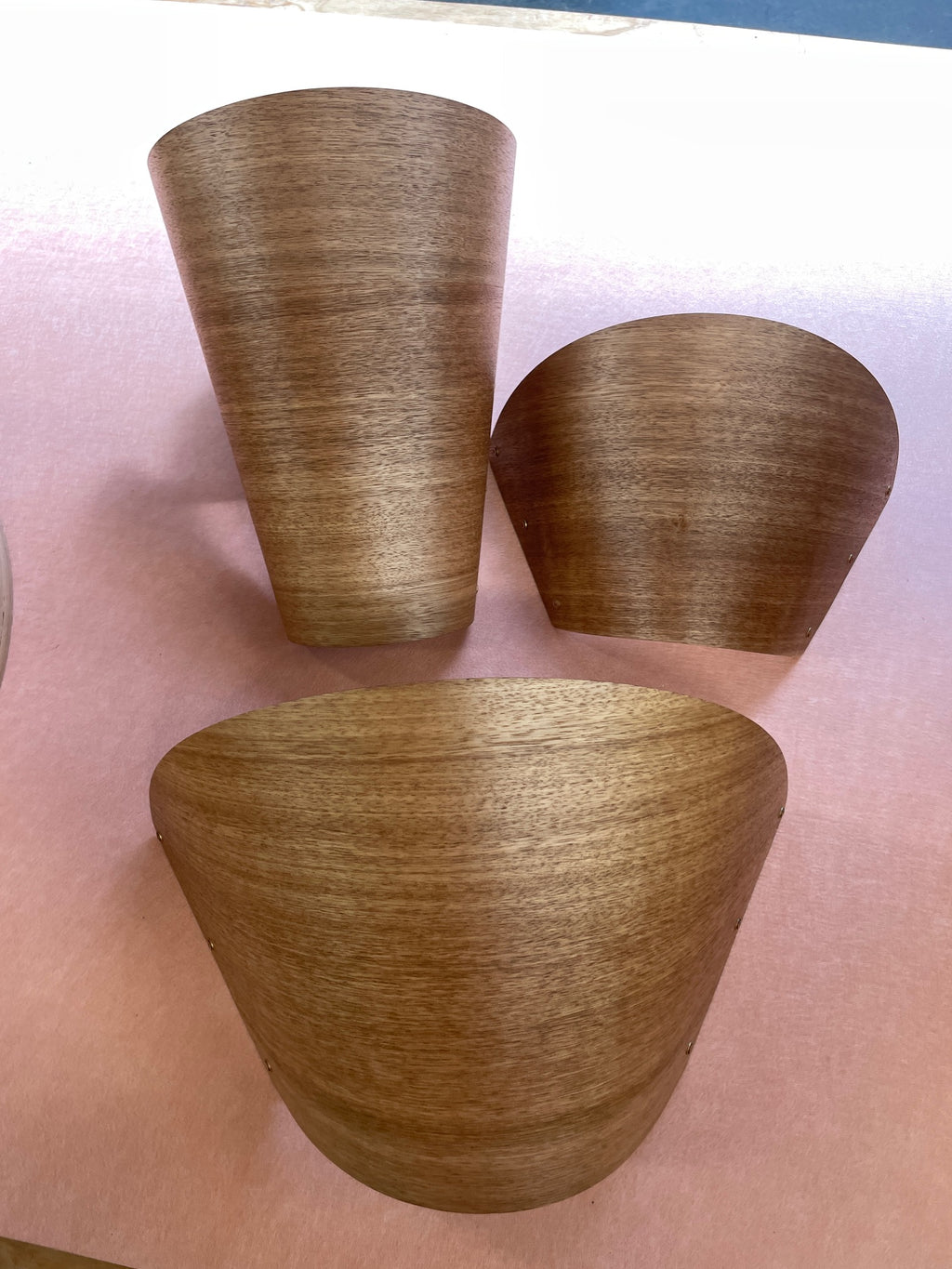Timber Veneer Barc Wall Light