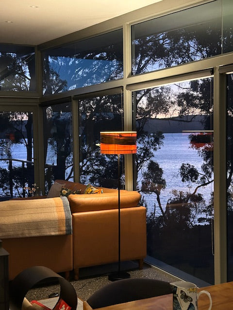 Timber Veneer Floor Lamp